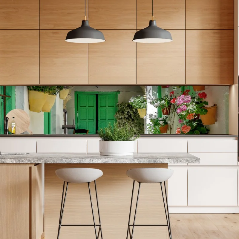 Naklejka repozycjonowalna akwarelowy wzór z ptakami i różami – Wallissimo®