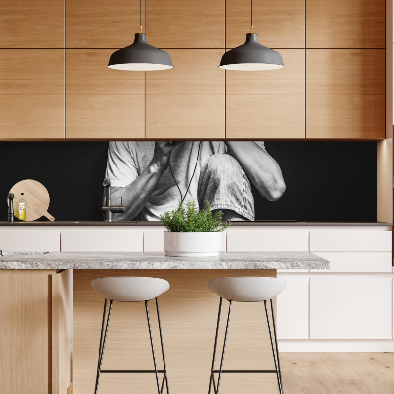 Naklejka repozycjonowalna żywe tropikalne kwiaty heliconia – Wallissimo®