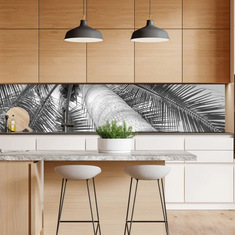 Naklejka repozycjonowalna unoszące się pęcherzyki oleju na głębokim gradiencie – Wallissimo®