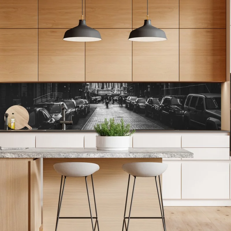 Naklejka repozycjonowalna art deco geometryczny wzór w złocie na czarnym tle – Wallissimo®