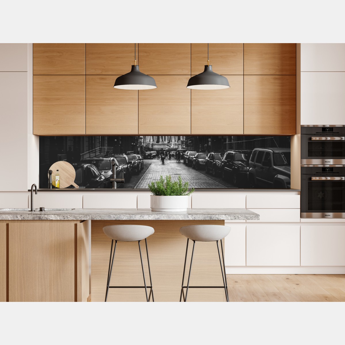 Naklejka repozycjonowalna most Manhattan w kadrze brukowanej ulicy – Wallissimo® Naklejka repozycjonowalna most Manhattan w kadrze brukowanej ulicy – Wallissimo®