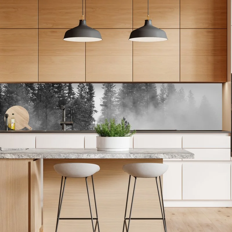 Naklejka repozycjonowalna Tower Bridge odbicie w odcieniach szarości – Wallissimo®