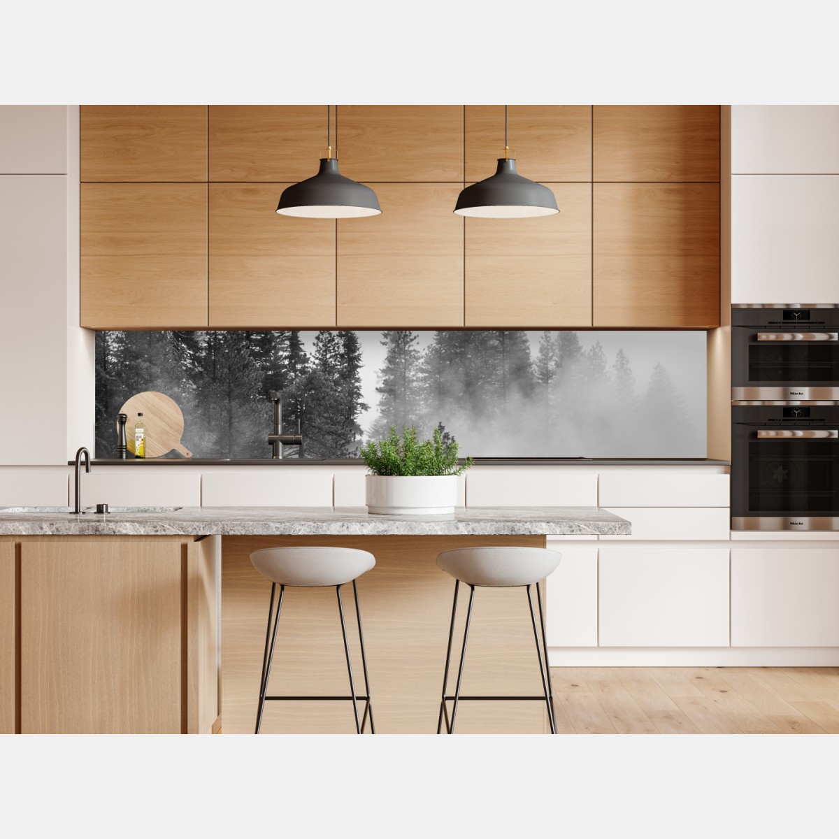 Naklejka repozycjonowalna mglisty las Giant Forest, Sequoia National Park – Wallissimo® Naklejka repozycjonowalna mglisty las Giant Forest, Sequoia National Park – Wallissimo®