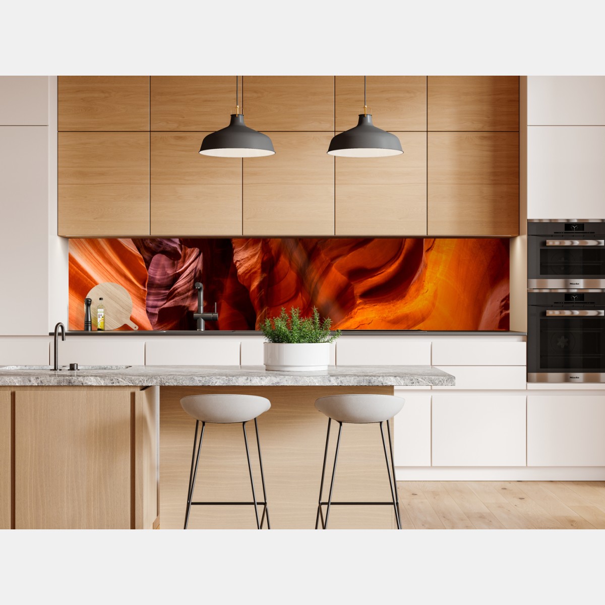 Naklejka repozycjonowalna Kanion Antylopy światło i pofałdowane piaskowce – Wallissimo® Naklejka repozycjonowalna Kanion Antylopy światło i pofałdowane piaskowce – Wallissimo®