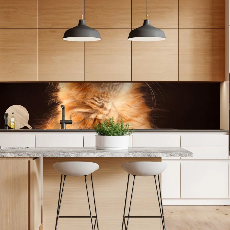 Naklejka repozycjonowalna tropikalne liście i cytrusowa ilustracja – Wallissimo®