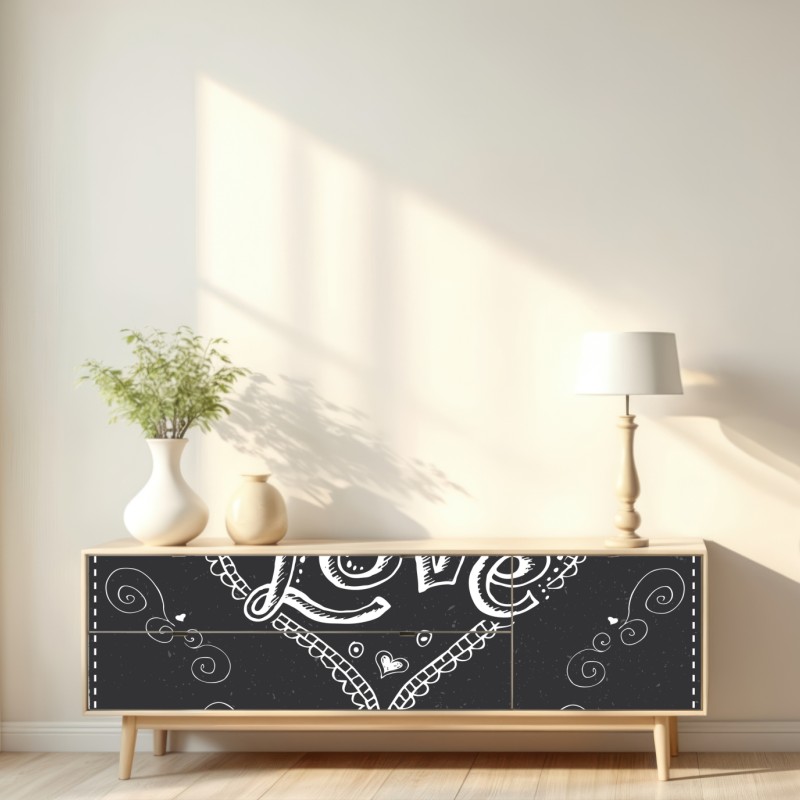 Naklejka repozycjonowalna wszystko, czego potrzebujesz, to miłość i kawa – Wallissimo® Naklejka repozycjonowalna wszystko, czego potrzebujesz, to miłość i kawa – Wallissimo®