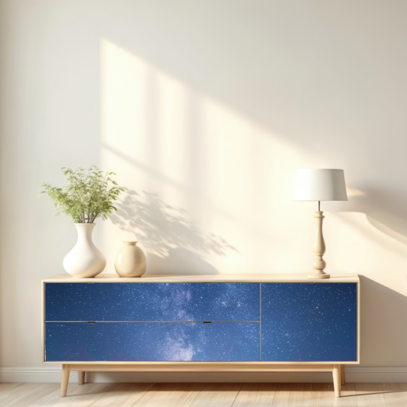 Naklejka repozycjonowalna droga do mlecznej drogi o wschodzie słońca – Wallissimo® Naklejka repozycjonowalna droga do mlecznej drogi o wschodzie słońca – Wallissimo®