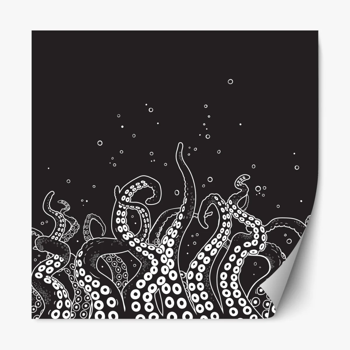 Naklejka repozycjonowalna wzór macek ośmiornicy – Wallissimo® Naklejka repozycjonowalna wzór macek ośmiornicy – Wallissimo®