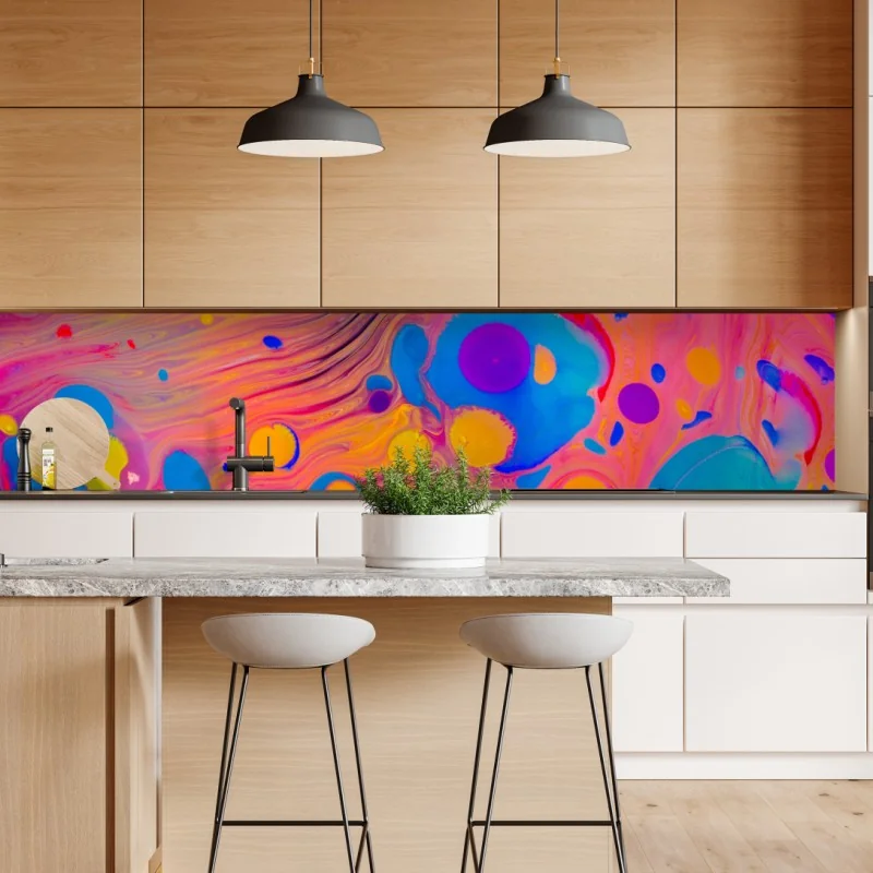 Naklejka repozycjonowalna beżowa tekstura marmuru z białymi żyłami – Wallissimo®