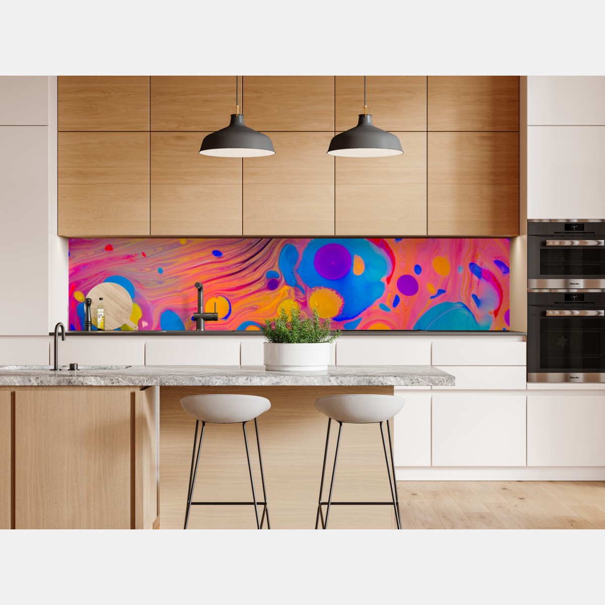 Naklejka repozycjonowalna otomańskie ebru marmurkowe fale – Wallissimo® Naklejka repozycjonowalna otomańskie ebru marmurkowe fale – Wallissimo®