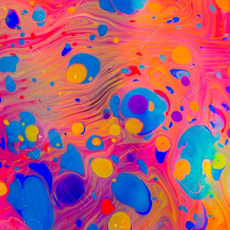 Naklejka repozycjonowalna otomańskie ebru marmurkowe fale – Wallissimo® Naklejka repozycjonowalna otomańskie ebru marmurkowe fale – Wallissimo®