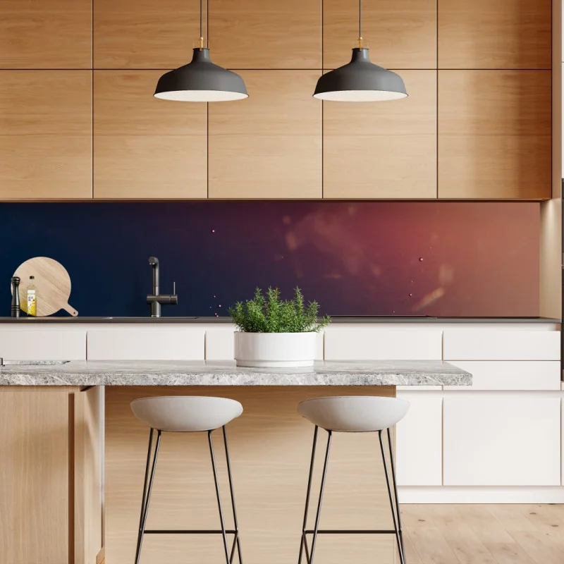 Naklejka repozycjonowalna unoszące się pęcherzyki oleju na głębokim gradiencie – Wallissimo® Naklejka repozycjonowalna unoszące się pęcherzyki oleju na głębokim gradiencie – Wallissimo®