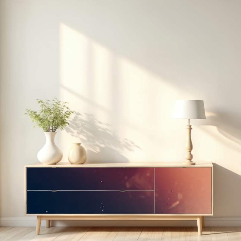 Naklejka repozycjonowalna unoszące się pęcherzyki oleju na głębokim gradiencie – Wallissimo® Naklejka repozycjonowalna unoszące się pęcherzyki oleju na głębokim gradiencie – Wallissimo®