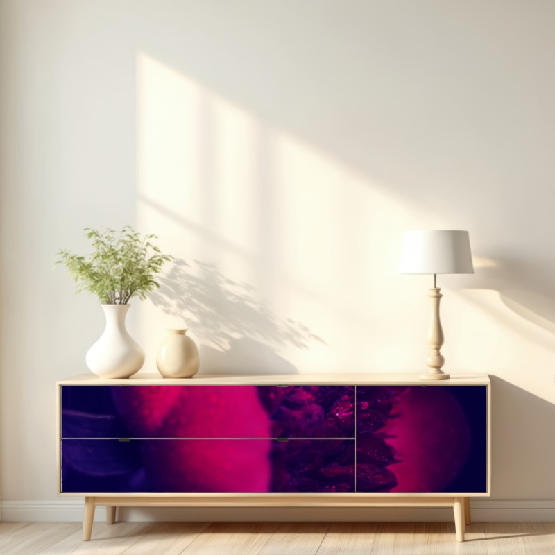 Naklejka repozycjonowalna nastrojowa różowa piwonia zbliżenie – Wallissimo® Naklejka repozycjonowalna nastrojowa różowa piwonia zbliżenie – Wallissimo®