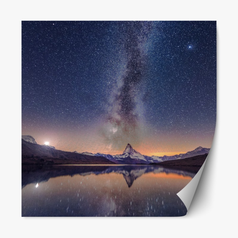 Naklejka repozycjonowalna portret czarnej pantery na czarnym tle – Wallissimo®