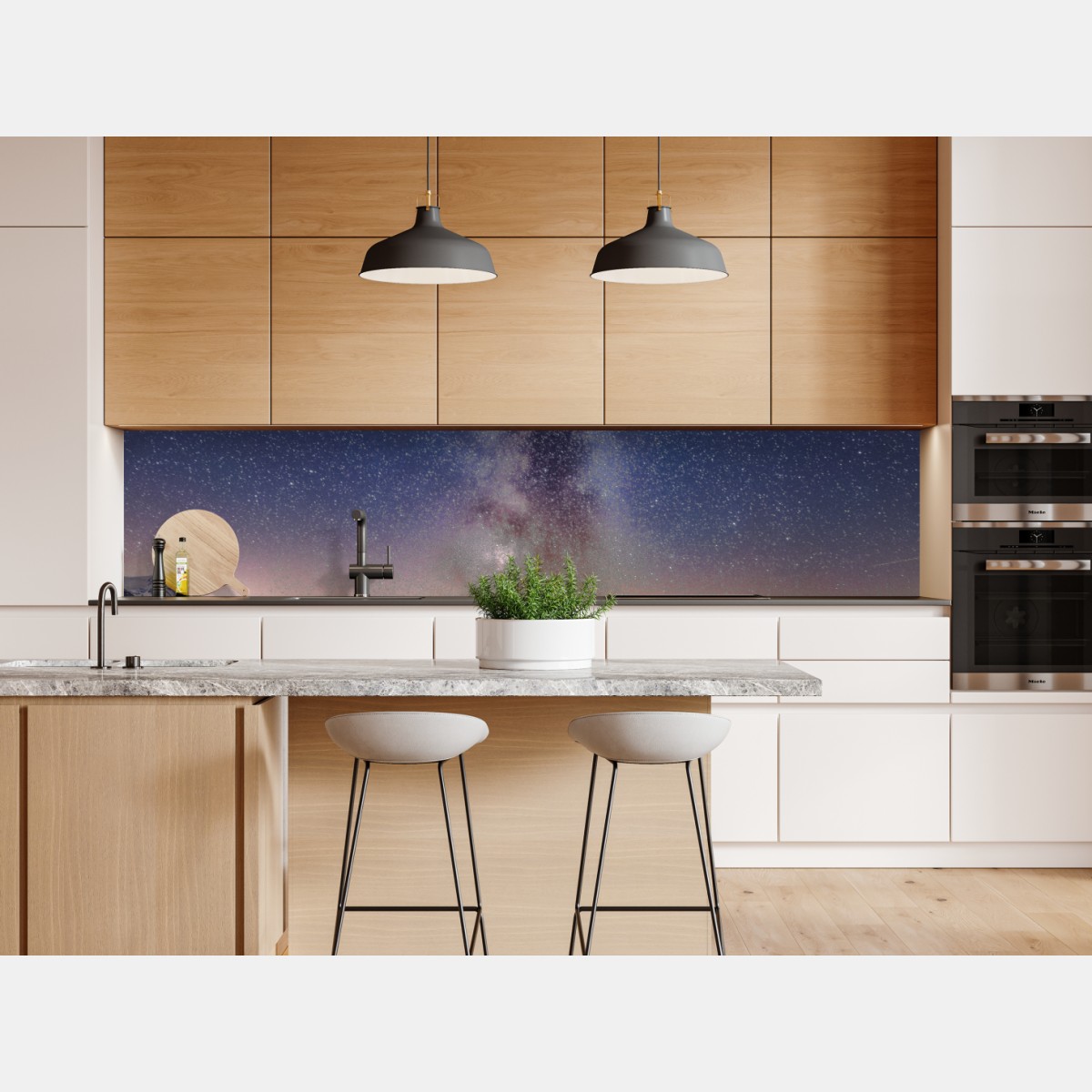 Naklejka repozycjonowalna droga mleczna nad alpejskim szczytem odbita w jeziorze – Wallissimo® Naklejka repozycjonowalna droga mleczna nad alpejskim szczytem odbita w jeziorze – Wallissimo®