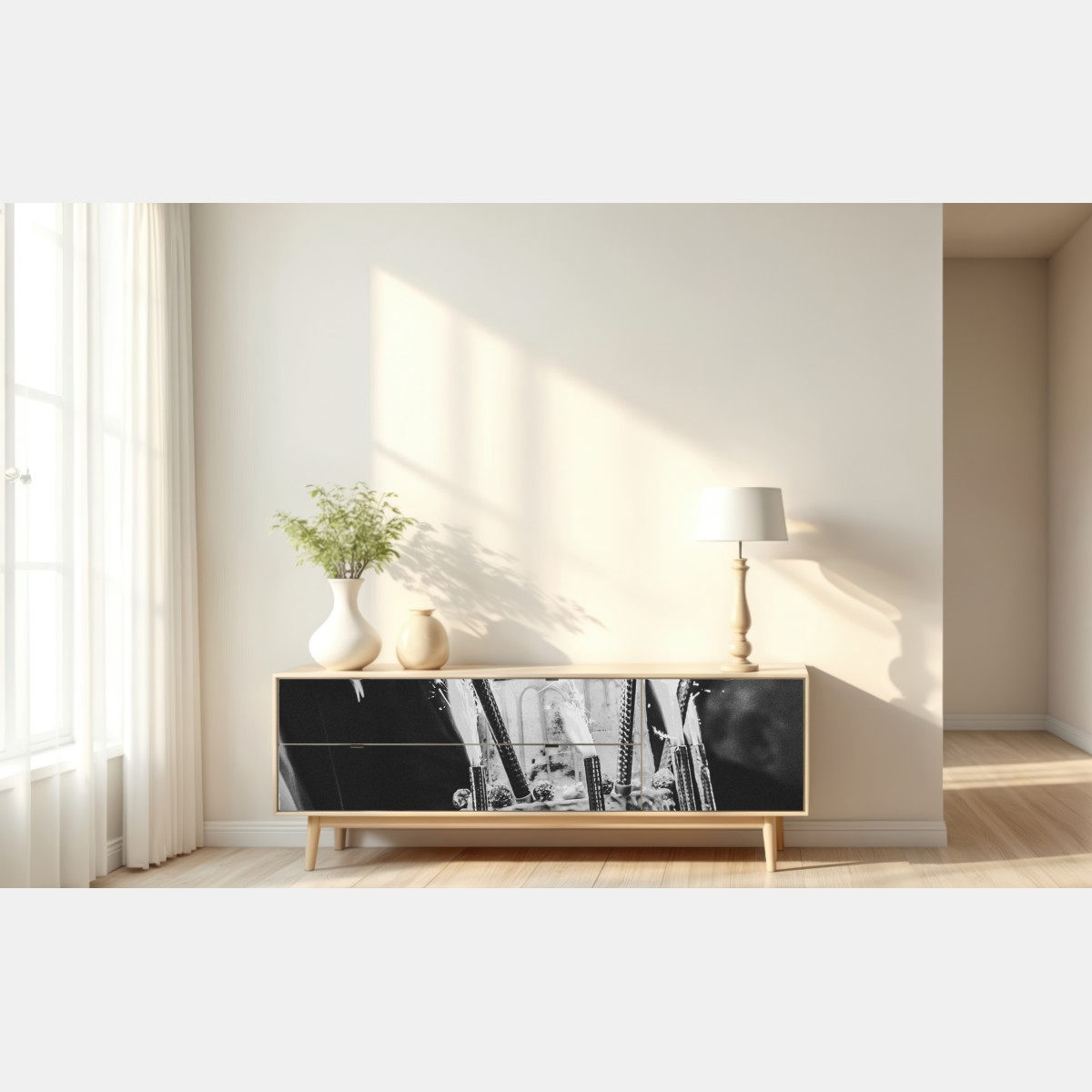 Naklejka repozycjonowalna rustykalny tort ślubny ze zimnymi ogniami – Wallissimo® Naklejka repozycjonowalna rustykalny tort ślubny ze zimnymi ogniami – Wallissimo®