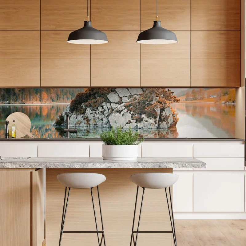 Naklejka repozycjonowalna różowy i turkusowy marmur abstrakcyjny – Wallissimo®