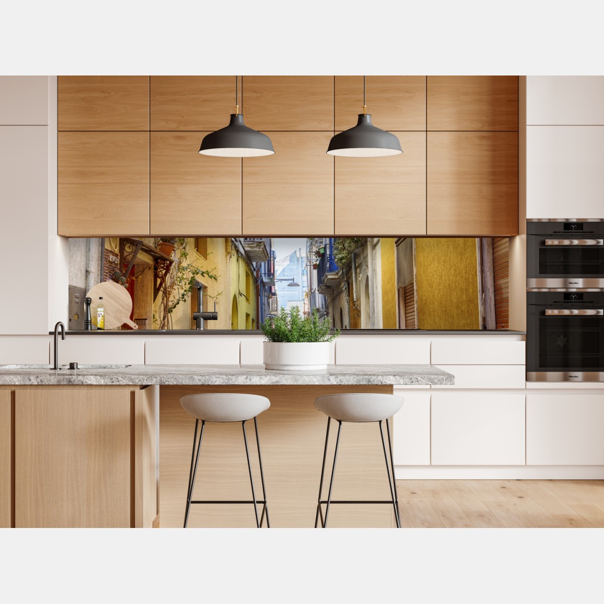 Naklejka repozycjonowalna słoneczna uliczka w Brindisi – Wallissimo® Naklejka repozycjonowalna słoneczna uliczka w Brindisi – Wallissimo®