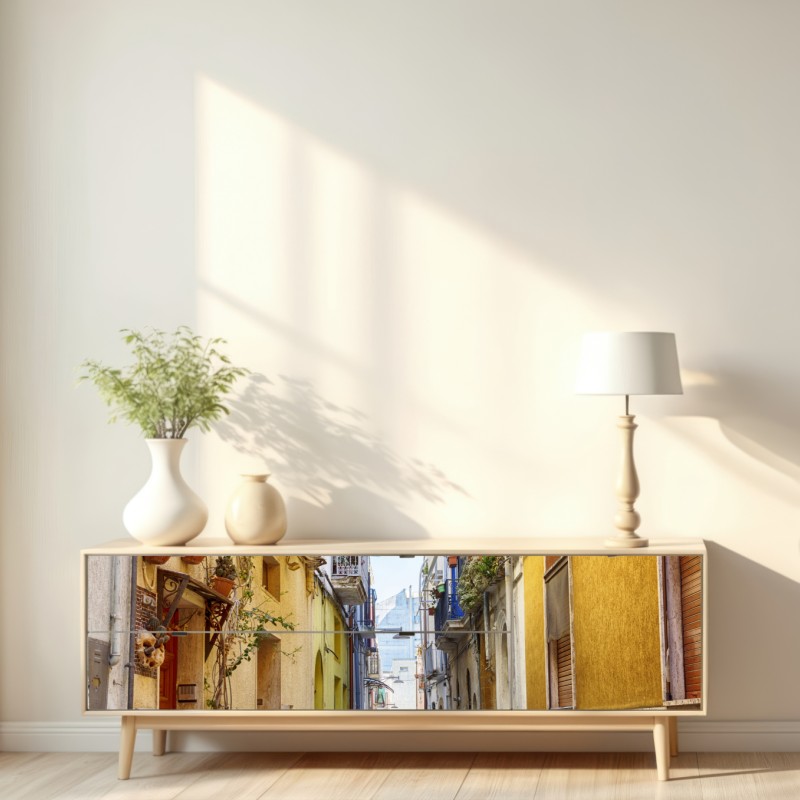 Naklejka repozycjonowalna słoneczna uliczka w Brindisi – Wallissimo® Naklejka repozycjonowalna słoneczna uliczka w Brindisi – Wallissimo®