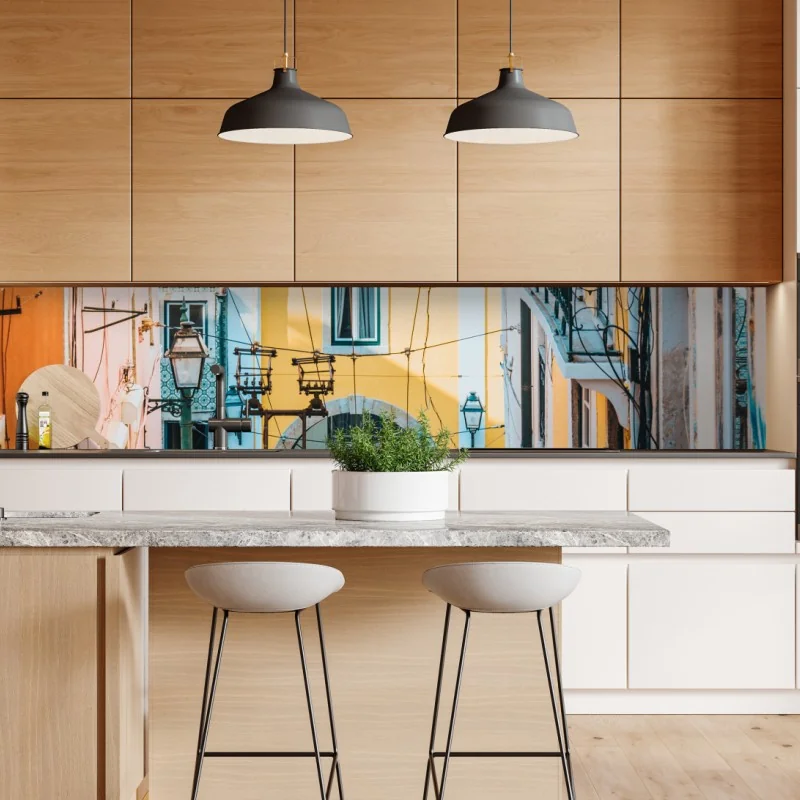 Naklejka repozycjonowalna różowy flaming z bliska – Wallissimo®