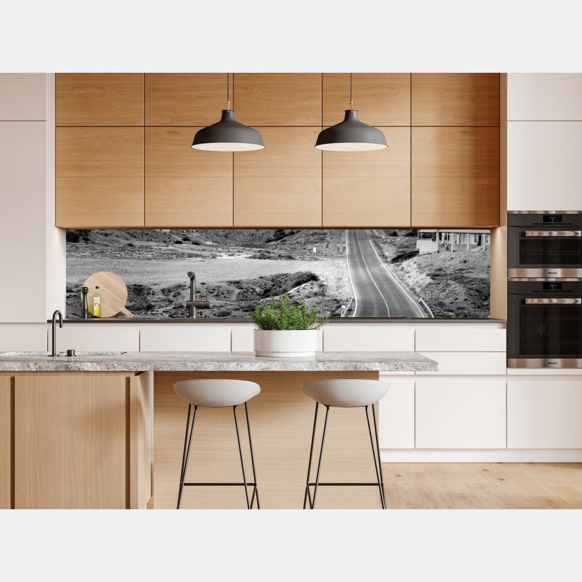 Naklejka repozycjonowalna kręta droga w górach – Wallissimo® Naklejka repozycjonowalna kręta droga w górach – Wallissimo®