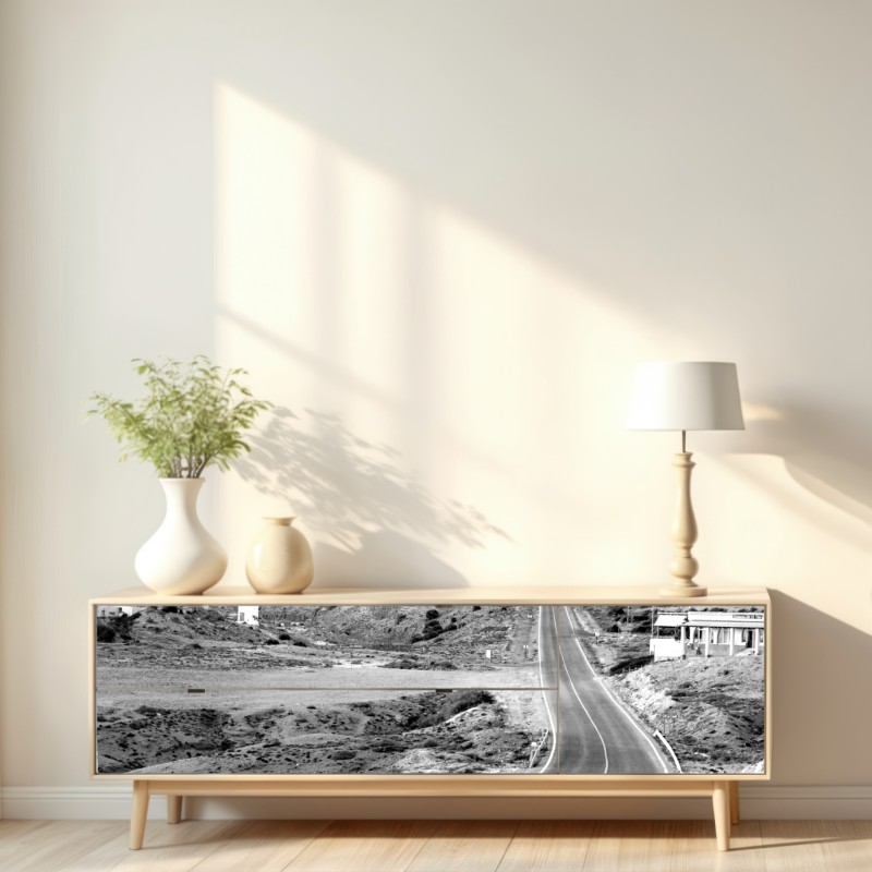 Naklejka repozycjonowalna kręta droga w górach – Wallissimo® Naklejka repozycjonowalna kręta droga w górach – Wallissimo®