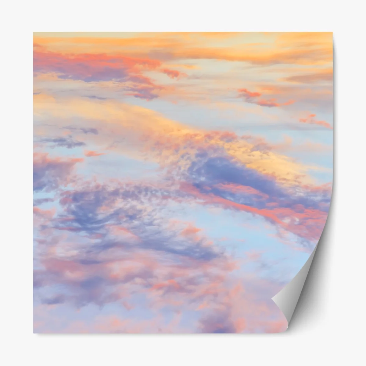 Naklejka repozycjonowalna spokojne pastelowe niebo o wschodzie słońca – Wallissimo® Naklejka repozycjonowalna spokojne pastelowe niebo o wschodzie słońca – Wallissimo®