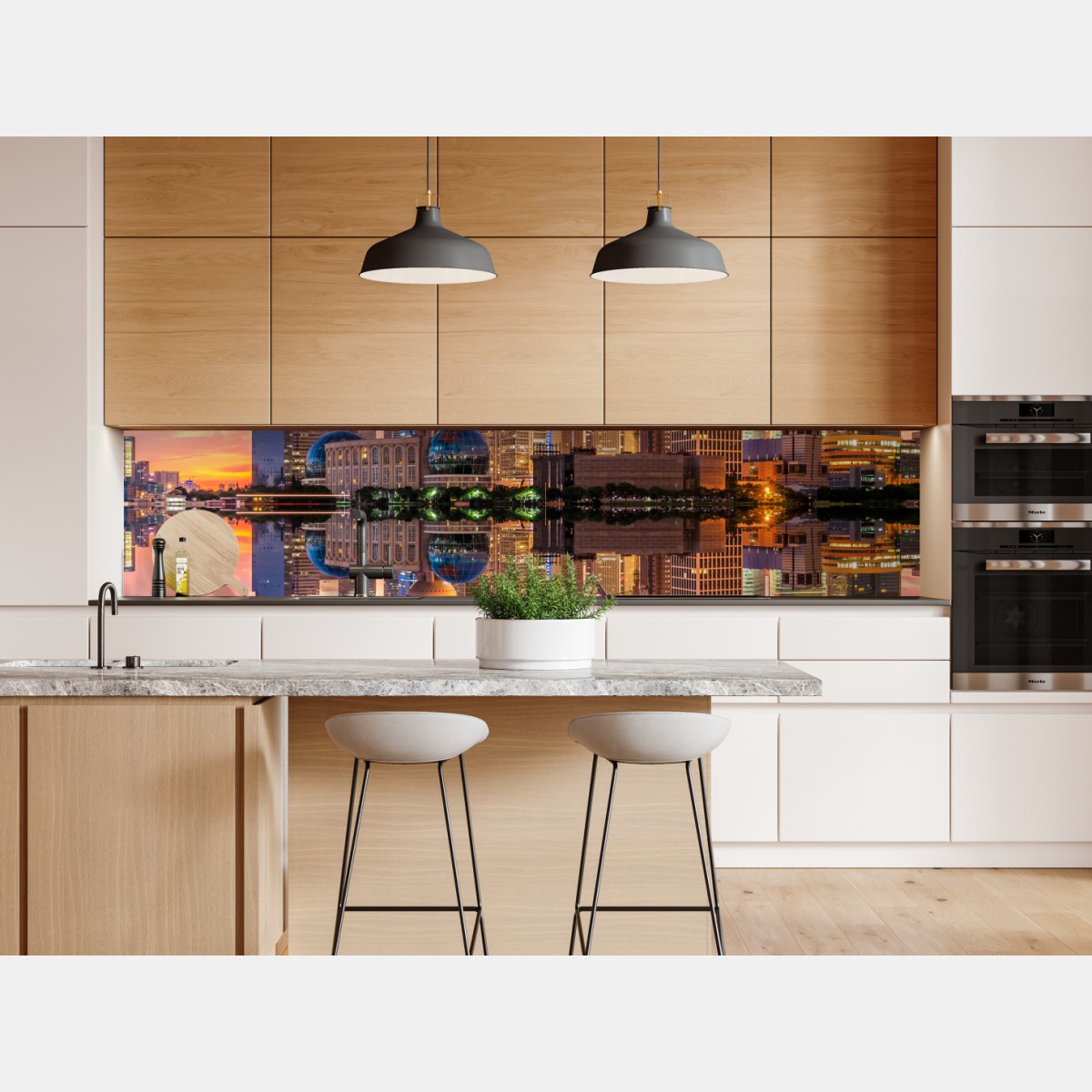 Naklejka repozycjonowalna Szanghaj o wschodzie słońca – Wallissimo® Naklejka repozycjonowalna Szanghaj o wschodzie słońca – Wallissimo®