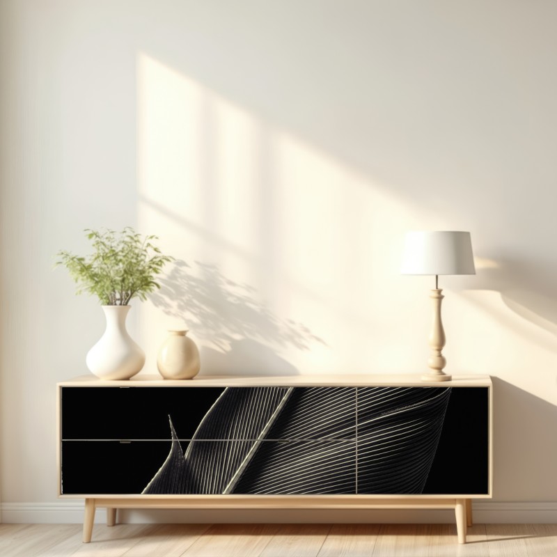 Naklejka repozycjonowalna delikatne pióro w makrofotografii – Wallissimo® Naklejka repozycjonowalna delikatne pióro w makrofotografii – Wallissimo®