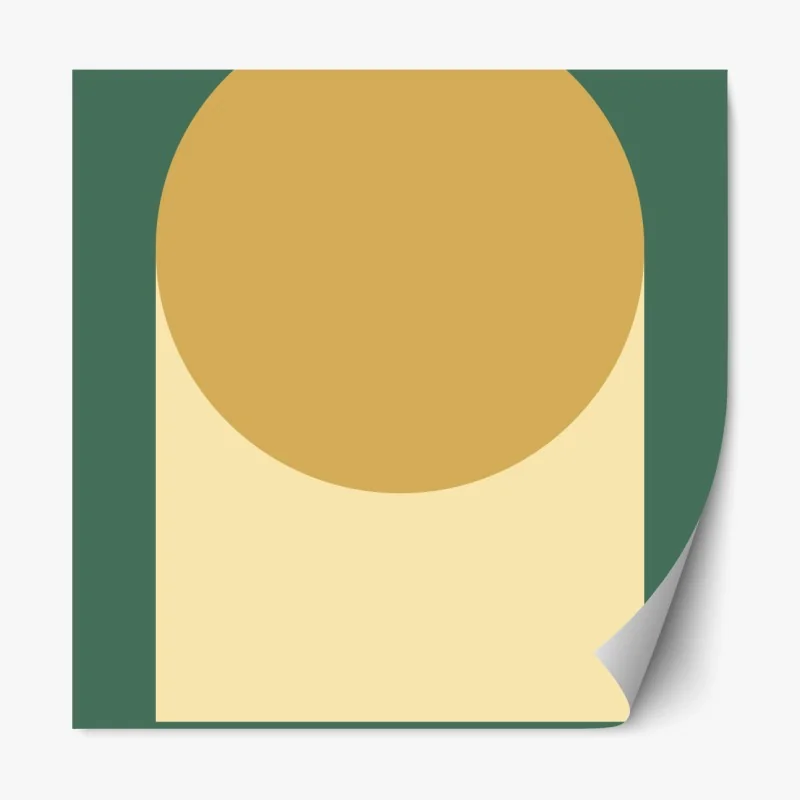 Naklejka repozycjonowalna złote słoneczniki – Wallissimo®