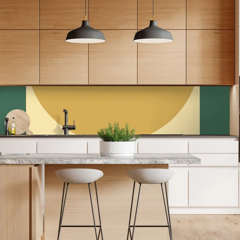 Naklejka repozycjonowalna złote słoneczniki – Wallissimo®