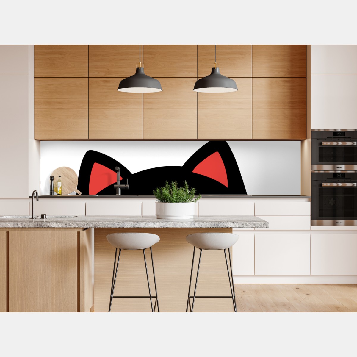 Naklejka repozycjonowalna zuchwały czarny kot z charakterem – Wallissimo® Naklejka repozycjonowalna zuchwały czarny kot z charakterem – Wallissimo®