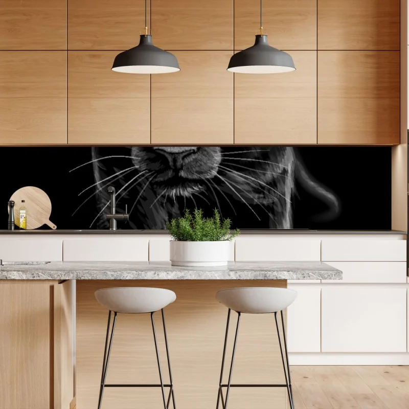 Naklejka repozycjonowalna tropikalny wzór botaniczny z tukanem – Wallissimo®