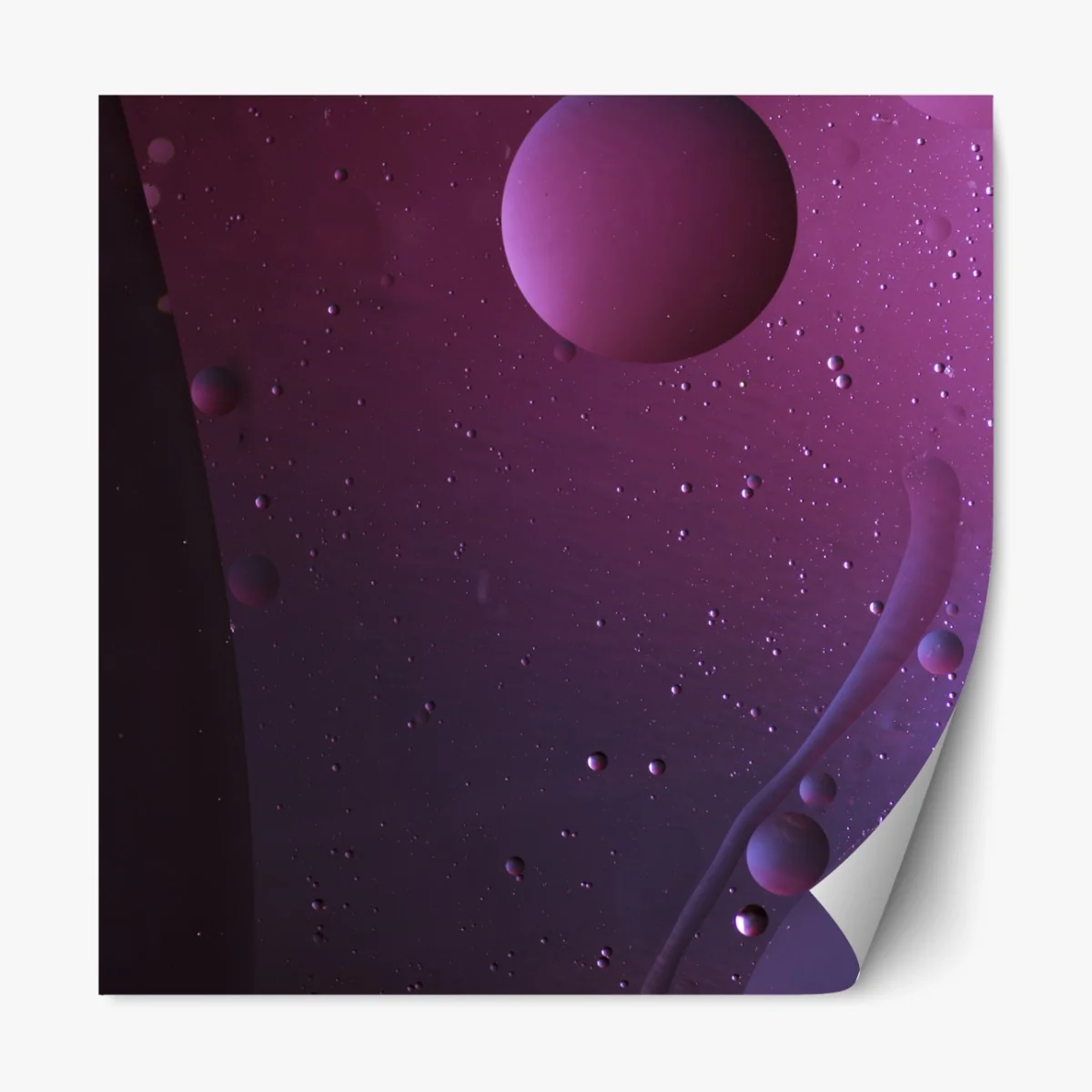 Naklejka repozycjonowalna fioletowe kosmiczne sfery abstrakcja – Wallissimo® Naklejka repozycjonowalna fioletowe kosmiczne sfery abstrakcja – Wallissimo®