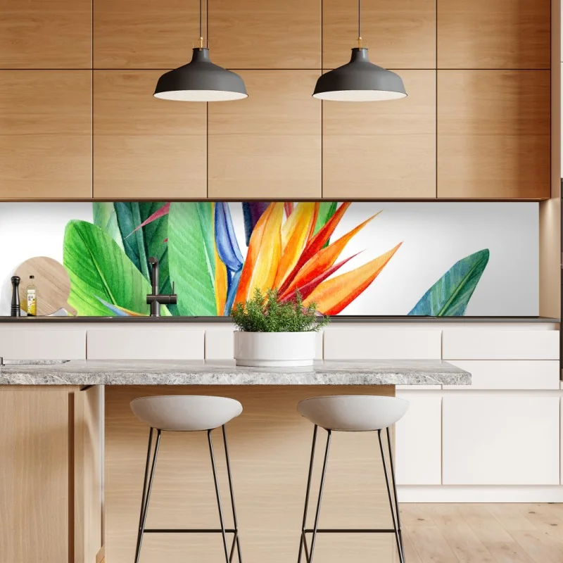 Naklejka repozycjonowalna spokojne drewniane molo o zachodzie słońca – Wallissimo®