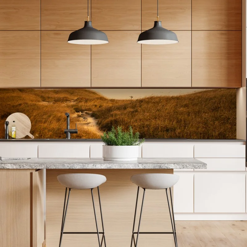 Naklejka repozycjonowalna art deco złoty wzór wachlarza – Wallissimo®