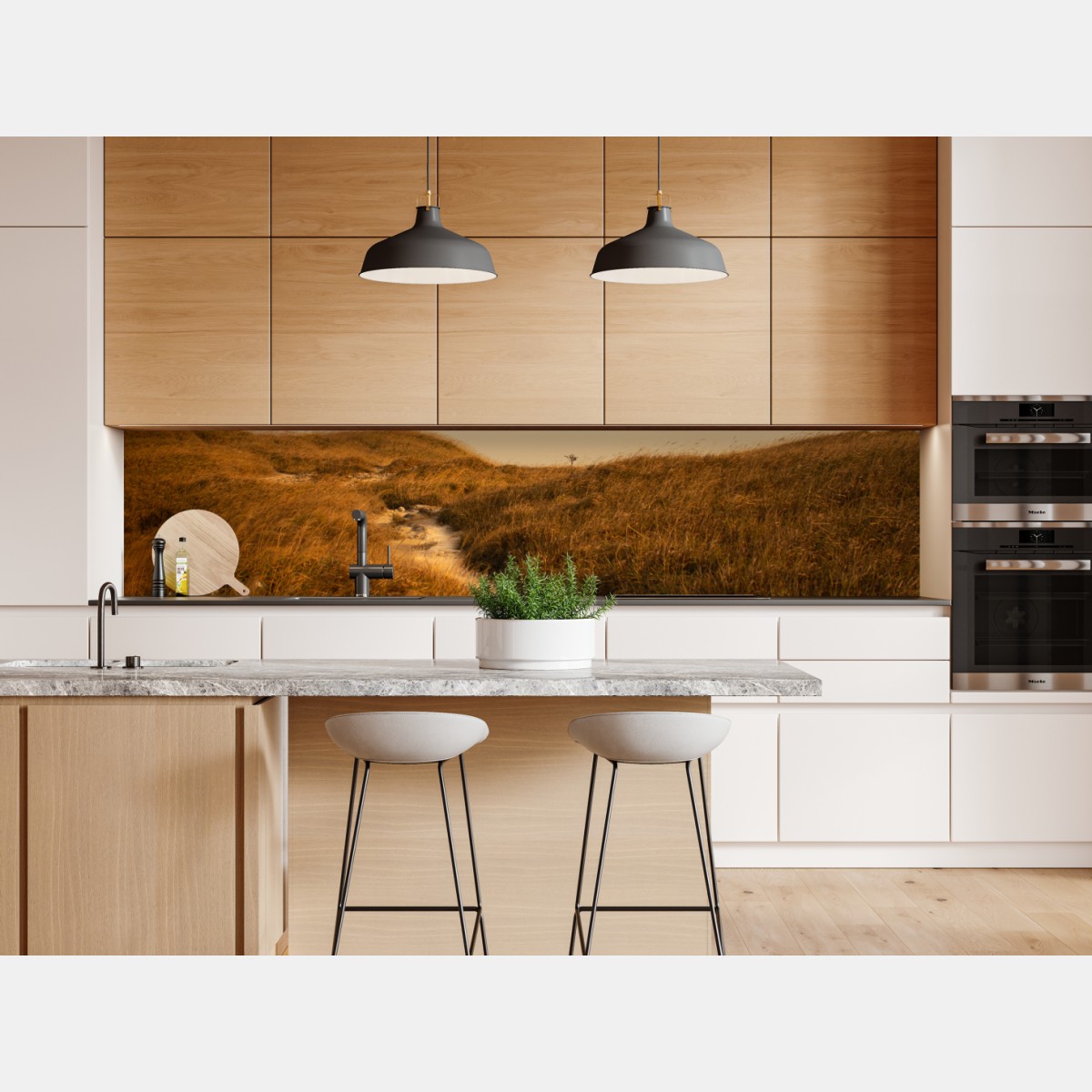 Naklejka repozycjonowalna słoneczna ścieżka przez wydmy – Wallissimo® Naklejka repozycjonowalna słoneczna ścieżka przez wydmy – Wallissimo®