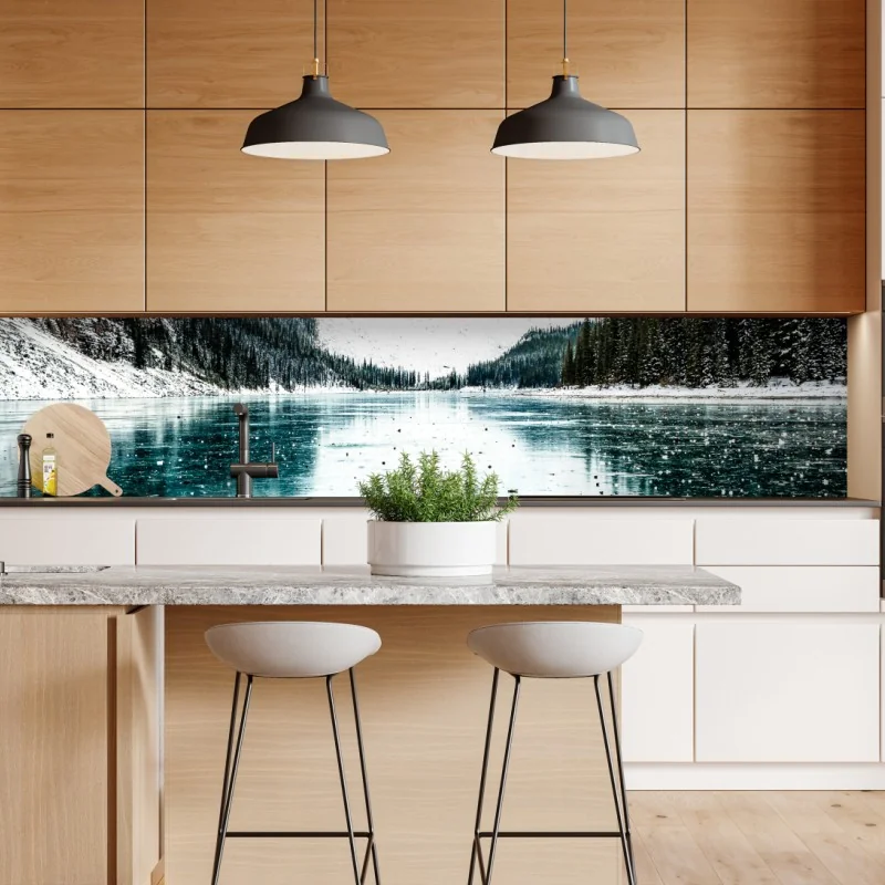 Naklejka repozycjonowalna tropikalne akwarelowe orchidee i liście palmowe – Wallissimo®