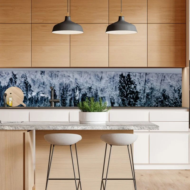 Naklejka repozycjonowalna zaczarowany zielony leśny strumień – Wallissimo®