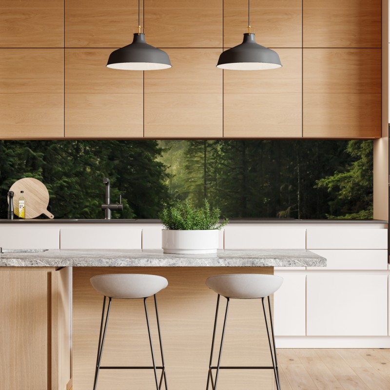 Naklejka repozycjonowalna żywy warstwowy gradient górski – Wallissimo®