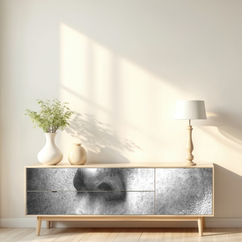 Naklejka repozycjonowalna rozdarty portret kolaż – Wallissimo® Naklejka repozycjonowalna rozdarty portret kolaż – Wallissimo®