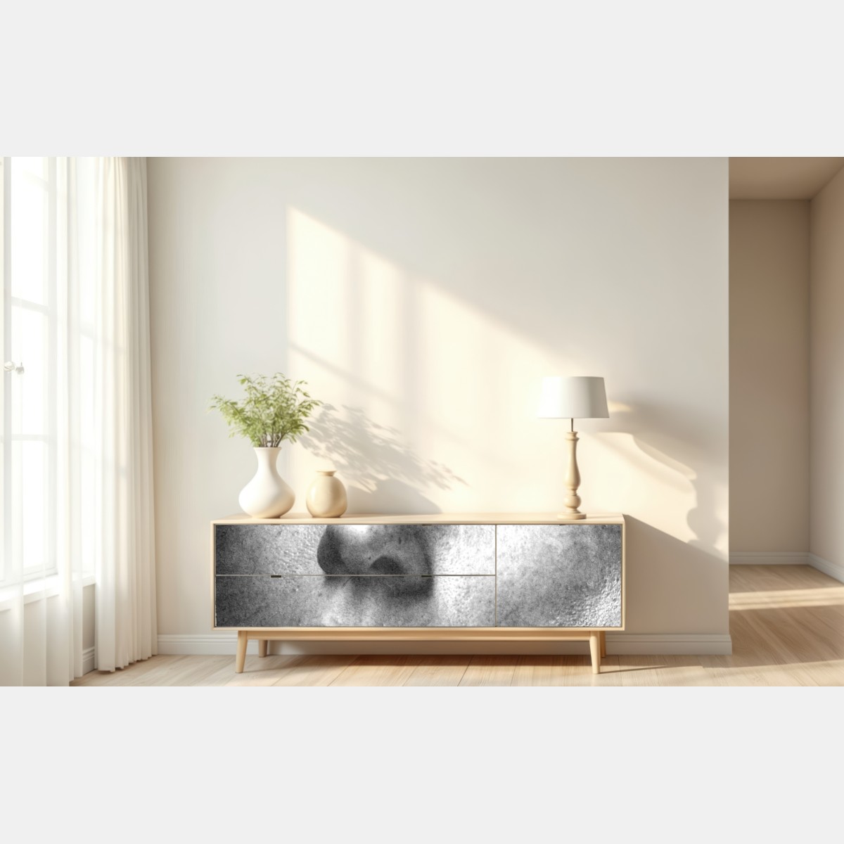 Naklejka repozycjonowalna rozdarty portret kolaż – Wallissimo® Naklejka repozycjonowalna rozdarty portret kolaż – Wallissimo®