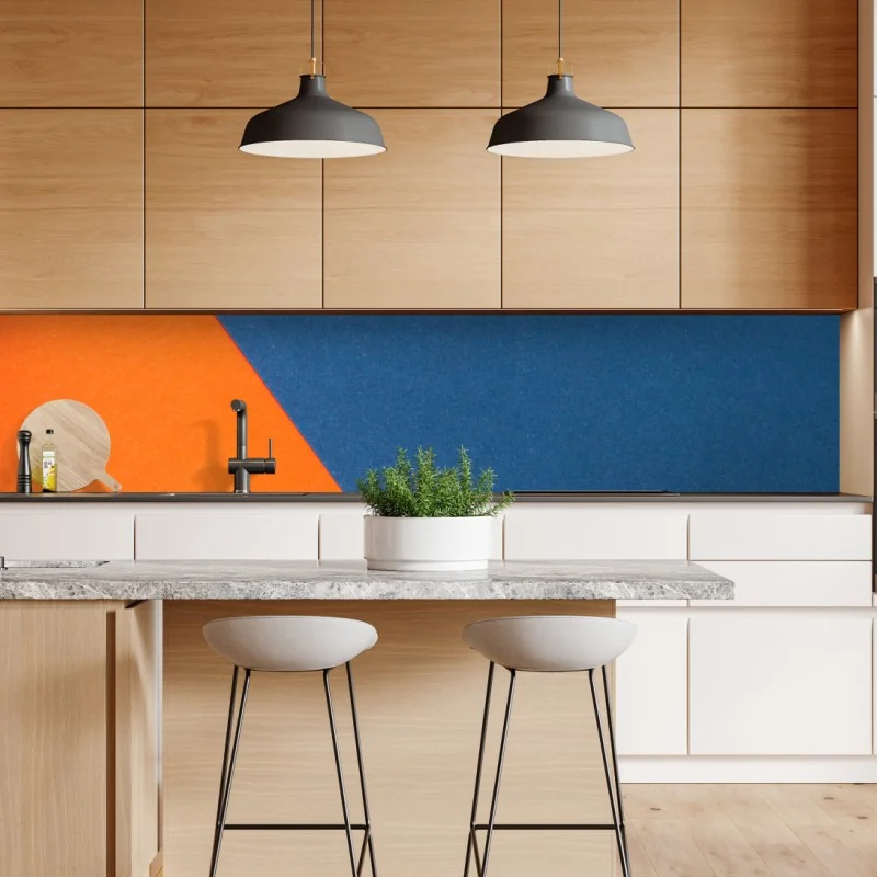 Naklejka repozycjonowalna tropikalne akwarelowe orchidee i liście palmowe – Wallissimo®