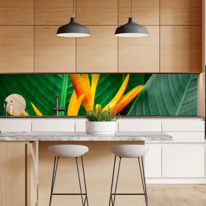 Naklejka repozycjonowalna gwiaździsta Droga Mleczna nad lasem – Wallissimo®