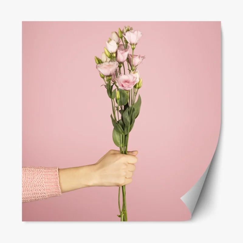 Naklejka repozycjonowalna delikatny dmuchawiec w monochromie – Wallissimo®