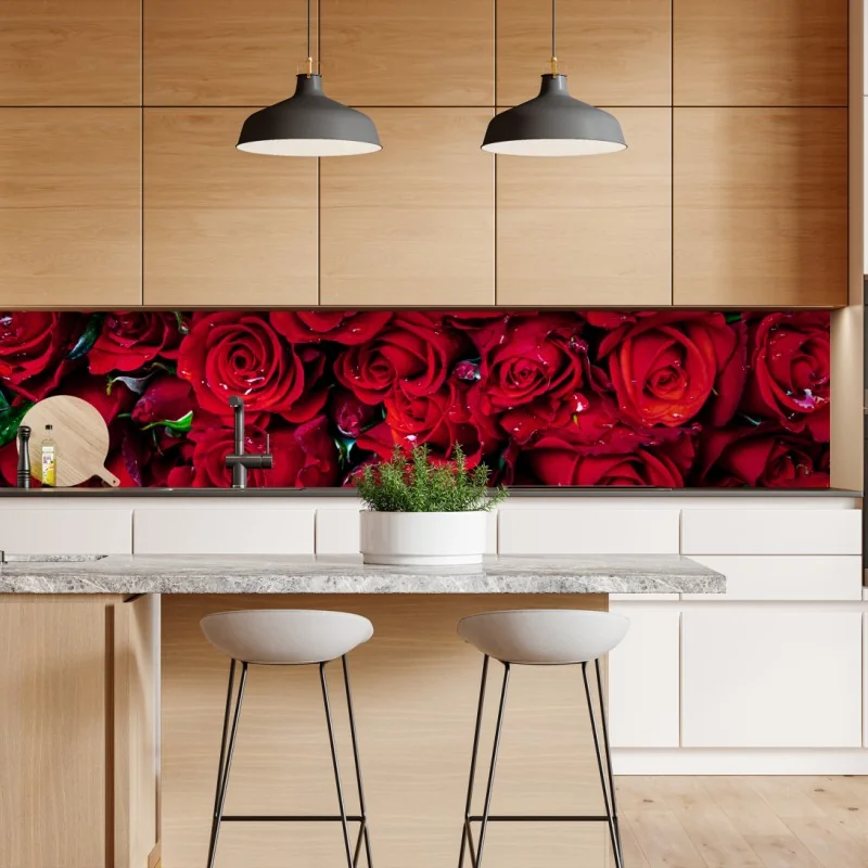 Naklejka repozycjonowalna delikatny różowy wzór kwiatowy – Wallissimo®