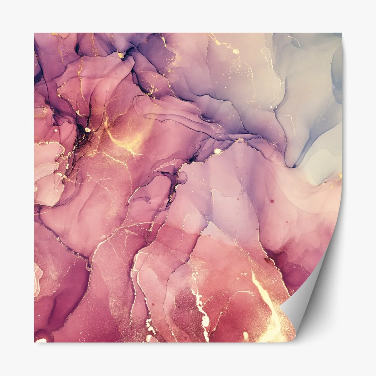 Naklejka repozycjonowalna eteryczna fioletowa abstrakcja marmurowa – Wallissimo® Naklejka repozycjonowalna eteryczna fioletowa abstrakcja marmurowa – Wallissimo®