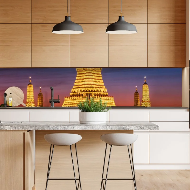 Naklejka repozycjonowalna tropikalny wzór z kakadu i kwiatami – Wallissimo®