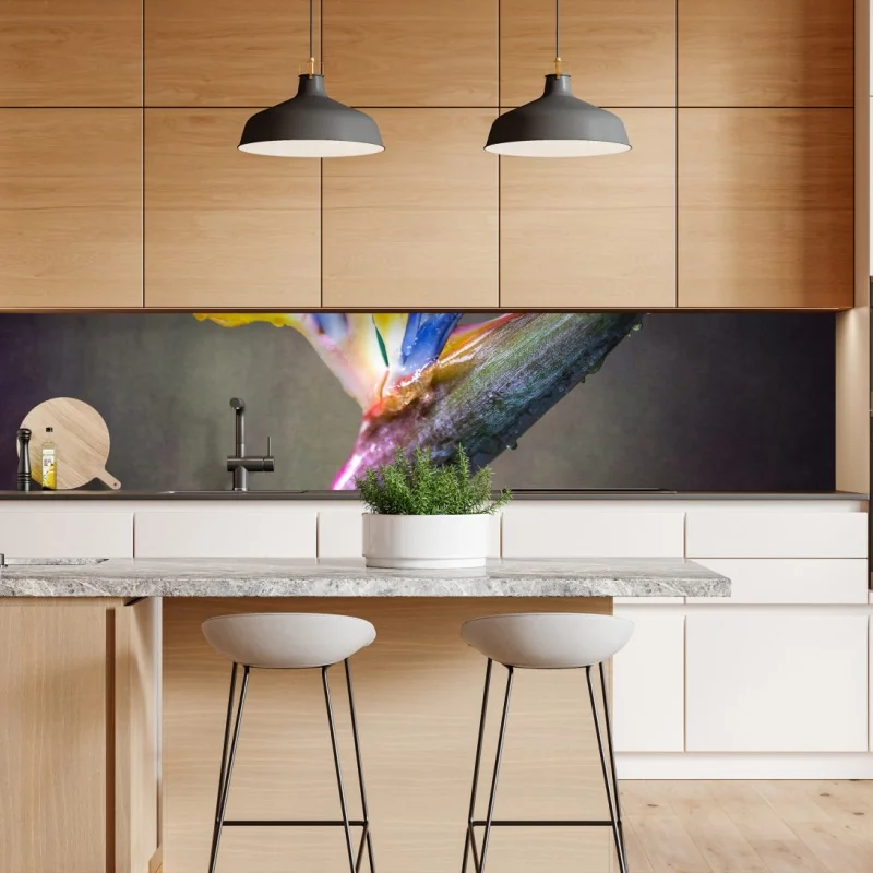 Naklejka repozycjonowalna zabawny wzór gepardów na turkusowym tle – Wallissimo®